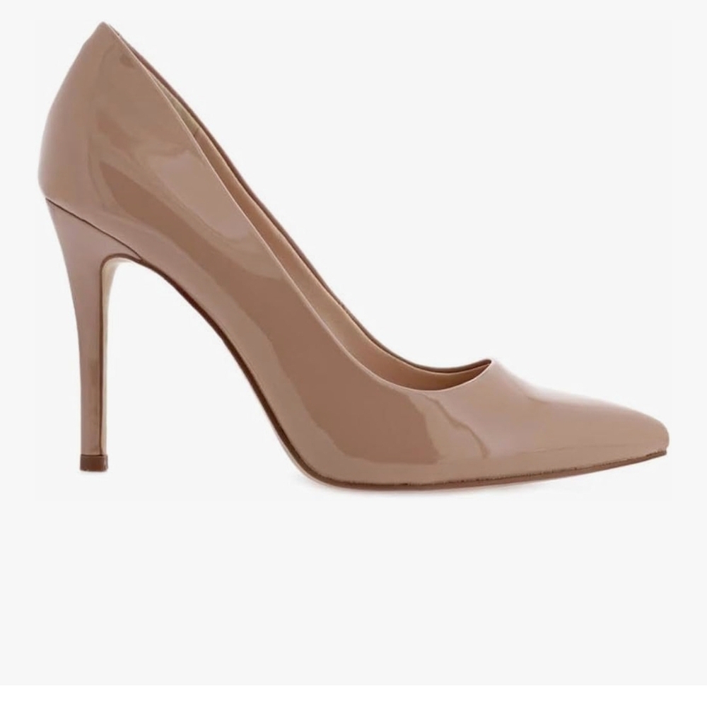 Nine West Sz 10M Nude Patent Leather Heels